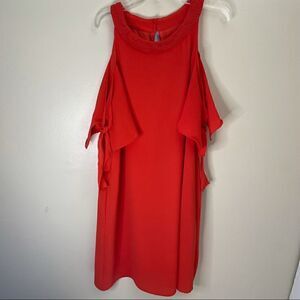 Entro | Dress/ orange/ cold shoulder